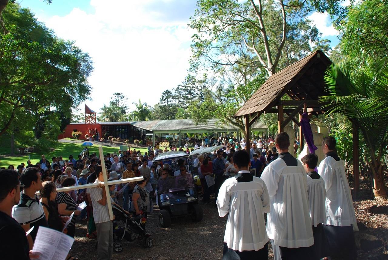 View of the Stations of the Cross