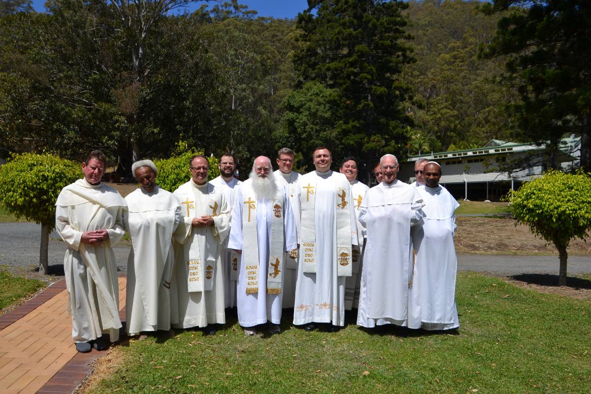 The Pauline Fathers at Marian Valley during there annual retreat.